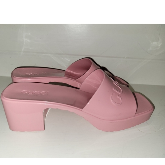 Gucci Rubber Slide Sandal SZ 40 - Picture 5 of 8